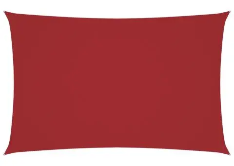 Parasolar, roșu, 4x7 m, țesătură oxford, dreptunghiular - 2/5