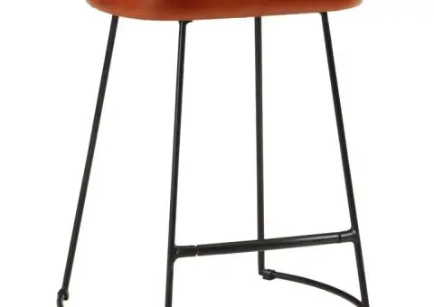 Scaune de bar, 2 buc., maro închis, 40x29,5x53 cm - 2/5