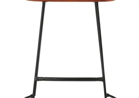 Scaune de bar, 2 buc., maro închis, 40x29,5x53 cm - 3/5