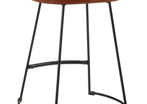 Scaune de bar, 2 buc., maro închis, 40x29,5x53 cm - 5/5