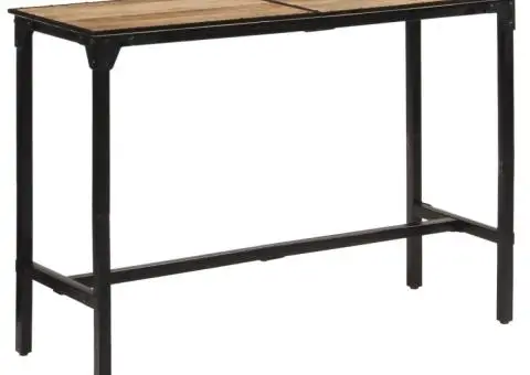 Masă de bar, 150x55x107 cm, lemn masiv de mango nefinisat - 3/5