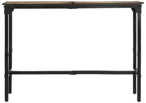 Masă de bar, 150x55x107 cm, lemn masiv de mango nefinisat - 4/5