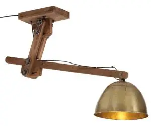 vidaXL Lampă de tavan 25 W, alamă antichizată, 105x30x65-108 cm, E27
