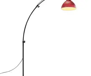 vidaXL Lampă de podea, 25 W, roșu uzat, 150 cm, E27