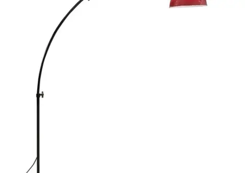 Lampă de podea, 25 W, roșu uzat, 150 cm, E27 - 4/5