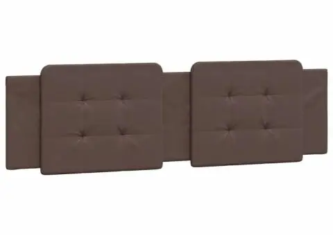 Pat cu saltea, maro, 180x200 cm, piele ecologică - 5/5