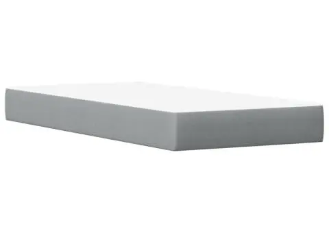 Pat cu saltea, alb, 90x190 cm, lemn masiv pin - 4/5