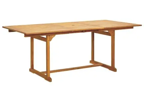 Set mobilier de grădină 7 piese polipropilenă gri/lemn masiv - 5/5