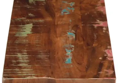 Blat de masă, 90x30x3,8 cm, dreptunghiular, lemn masiv reciclat - 4/5