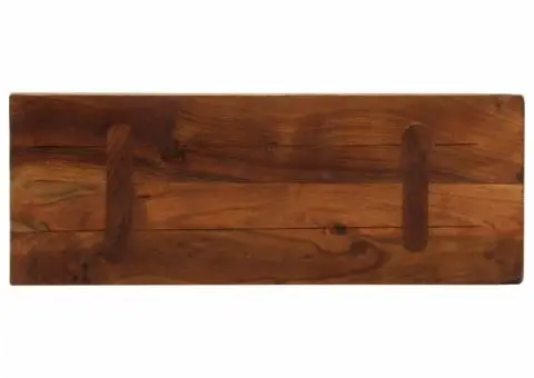 Blat de masă, 90x30x3,8 cm, dreptunghiular, lemn masiv reciclat - 5/5