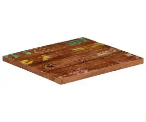 vidaXL Blat de masă pătrată, 50x50x3,8 cm, lemn masiv reciclat