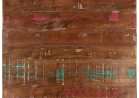 Blat de masă, 70x50x3,8 cm, dreptunghiular, lemn masiv reciclat - 1/5