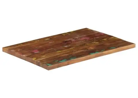 Blat de masă, 70x50x3,8 cm, dreptunghiular, lemn masiv reciclat - 2/5