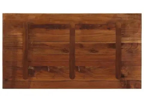 Blat de masă, 100x60x3,8m, dreptunghiular, lemn masiv reciclat - 5/5