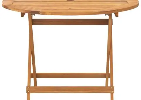 Set mobilier de grădină 5 piese textil model frunze/lemn masiv - 5/5