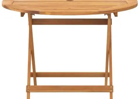 Set mobilier de grădină 5 piese textil taupe/lemn masiv - 5/5