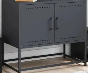 vidaXL Dulap TV, antracit, 68,5x39x60,5 cm, oțel