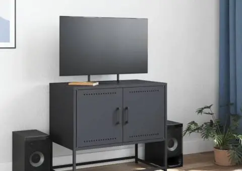 Dulap TV, antracit, 68,5x39x60,5 cm, oțel - 3/5