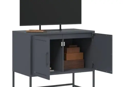 Dulap TV, antracit, 68,5x39x60,5 cm, oțel - 5/5