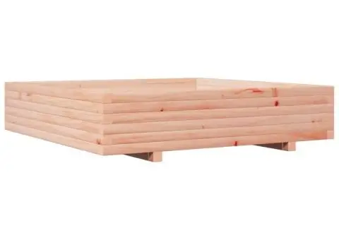 Jardinieră de grădină, 110x110x26,5 cm, lemn masiv Douglas - 2/3