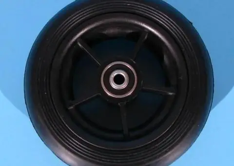 Roata cu cauciuc plin pentru scaun cu rotile 140x40