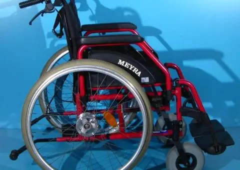 Scaun cu rotile din aluminiu Meyra   latime sezut 46 cm - 4/7