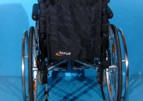 Scaun cu rotile din aluminiu semiactiv Sopur   latime sezut 43 cm - 6/7