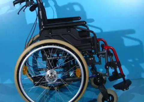 Scaun cu rotile din aluminiu Sopur - latime sezut 46 cm - 4/7