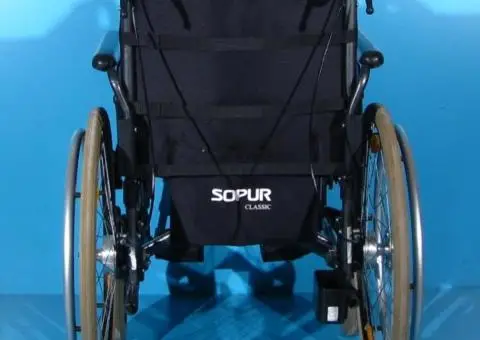 Scaun cu rotile din aluminiu Sopur - latime sezut 46 cm - 6/7