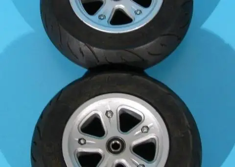 Roata originala cu cauciuc si camera 75/85-5 (3.00-5) - set - 2/3