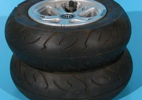 Roata originala cu cauciuc si camera 75/85-5 (3.00-5) - set - 3/3