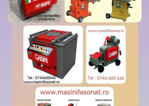 Masini prelucrat fier beton