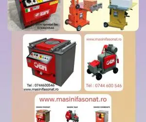 Masini prelucrat fier beton