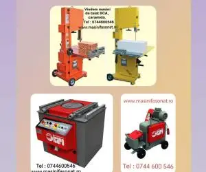 Masini taiat bca, caramida