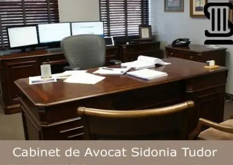 Cabinet de Avocat Sidonia Tudor ofera consultanta, asistenta si reprezentare juridica
