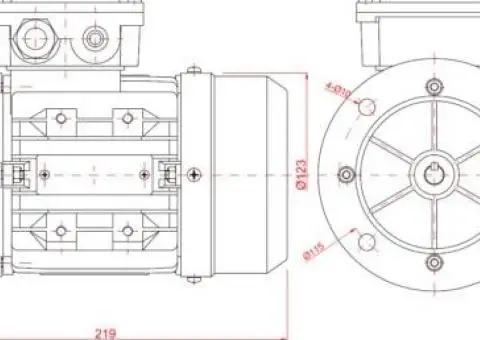 Motor electric trifazat 0.12kw 1400rpm 63 B5 - 2/2