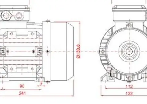 Motor electric trifazat 0.37kw 1400rpm 71 B3 - 2/2