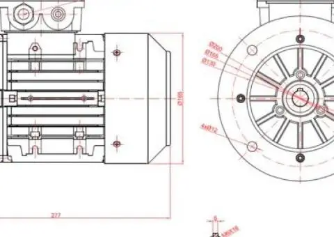 Motor electric trifazat 1.1kw 1400rpm 80 B5 - 2/2