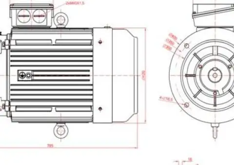 Motor electric trifazat 30kw 1400rpm 200 B5 - 2/2