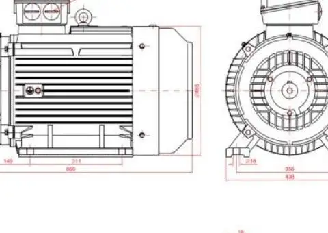 Motor electric trifazat 37kw 1400rpm 225 B3 - 2/2