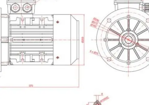 Motor electric trifazat 3kw 1400rpm 100 B5 - 2/2