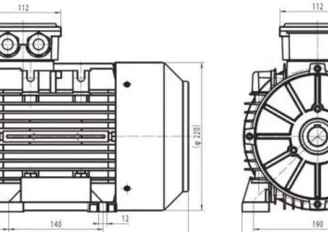 Motor electric trifazat 4kw 1400rpm 112 B3 - 2/2
