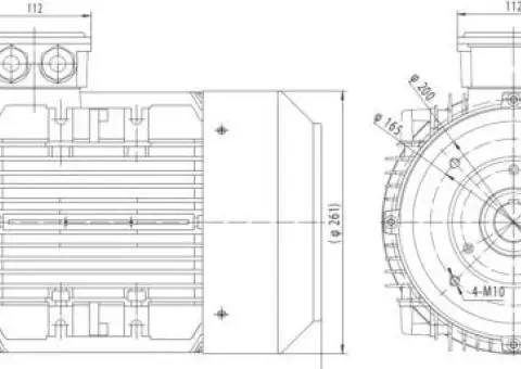 Motor electric trifazat 5.5kw 1400rpm 132 B14 - 2/2