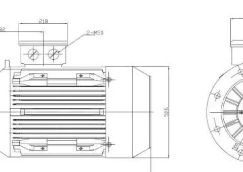 Motor electric trifazat 55kw 1400rpm 250 B5 - 2/2