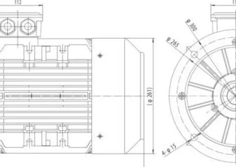 Motor electric trifazat 7.5kw 1400rpm 132 B5 - 2/2