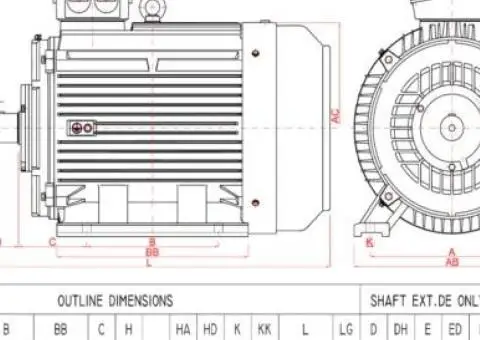 Motor electric trifazat 75kw 1400rpm 280 B3 - 2/2