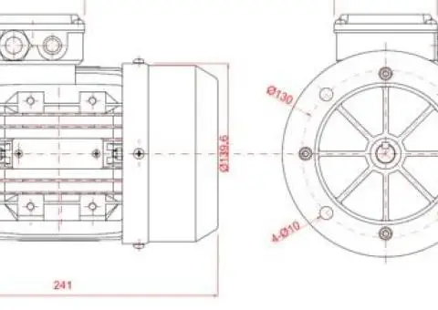 Motor electric trifazat 0.37kw 3000rpm 71 B5 - 2/2
