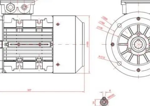 Motor electric trifazat 1.5kw 3000rpm 90 B5 - 2/2