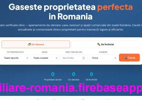 Platforma gratuita pentru anunturi imobiliare