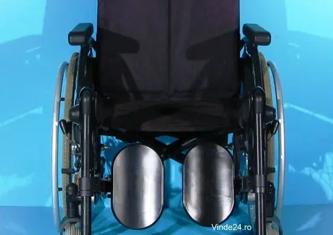 scaun cu rotile din aluminiu handicap latime sezut 45 cm - 4/9